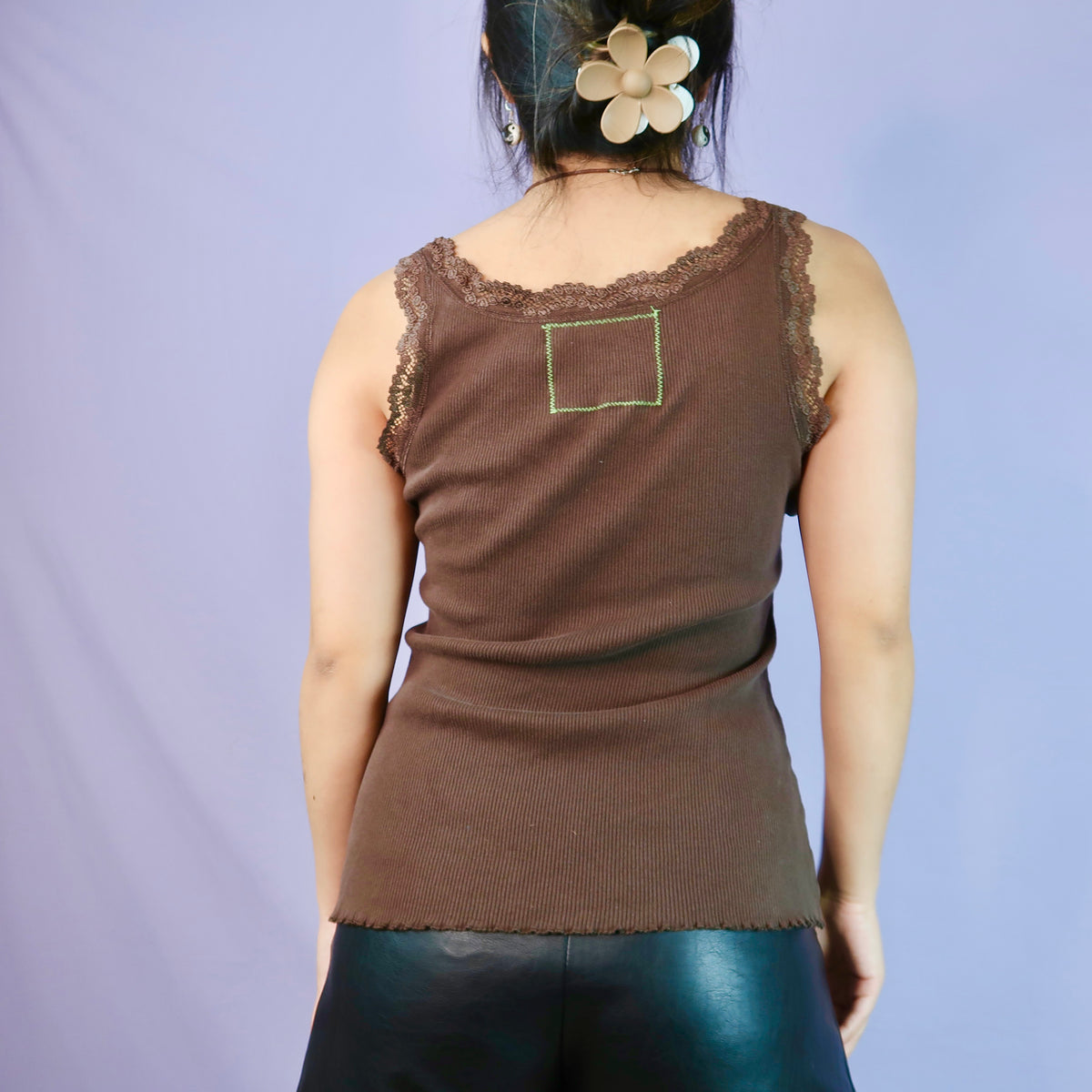 1OF1 "FREAK CHICK" Ghost Soda Original Patchwork Tank - Medium