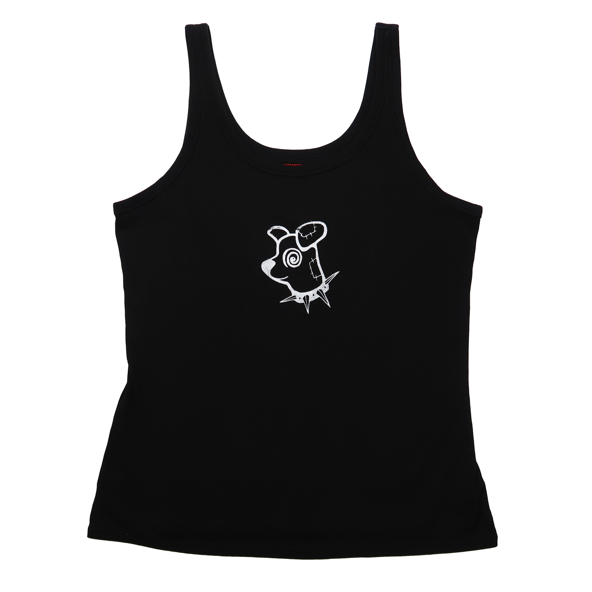 "Patches the Dog" Black Tank Top - XL
