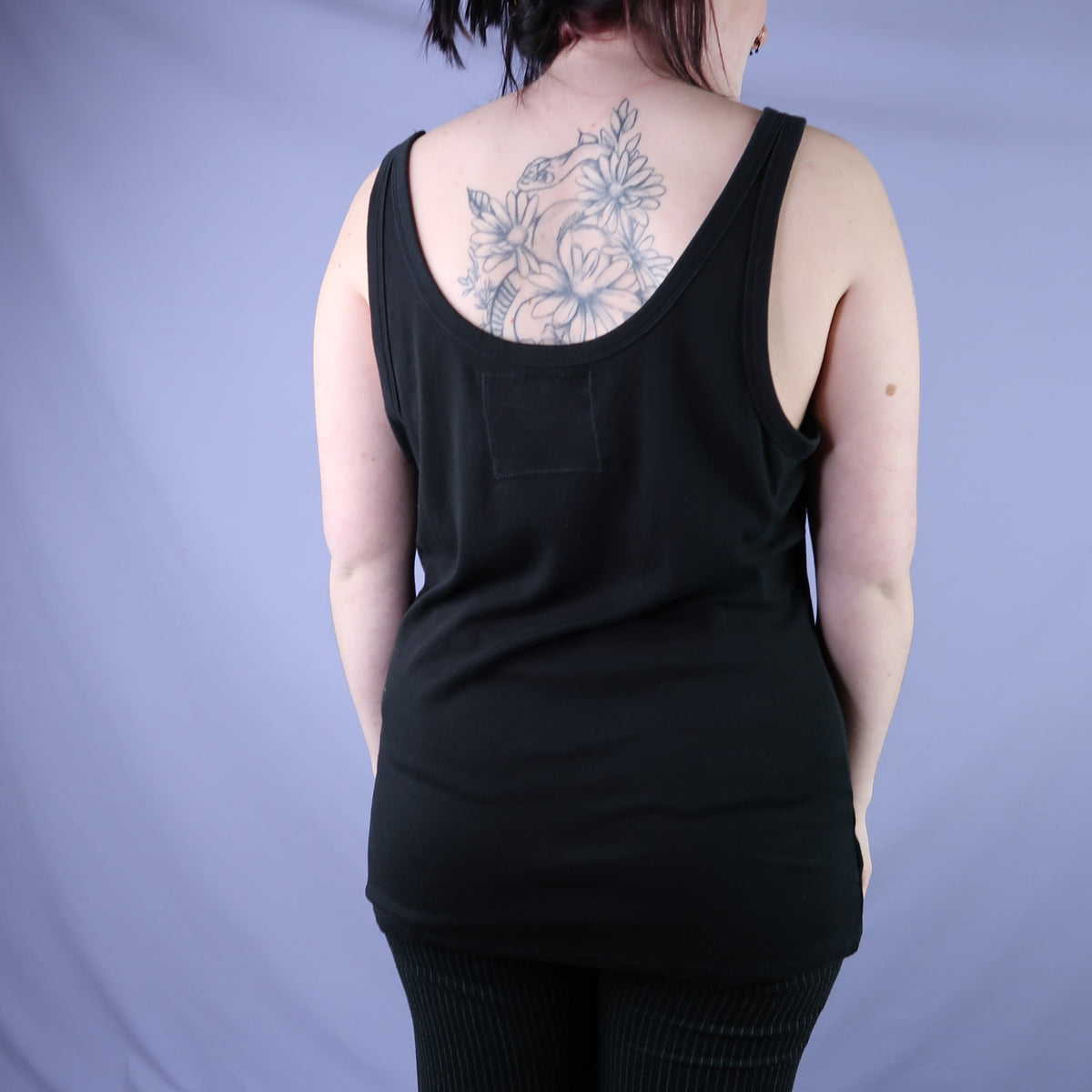 "Patches the Dog" Black Tank Top - XL