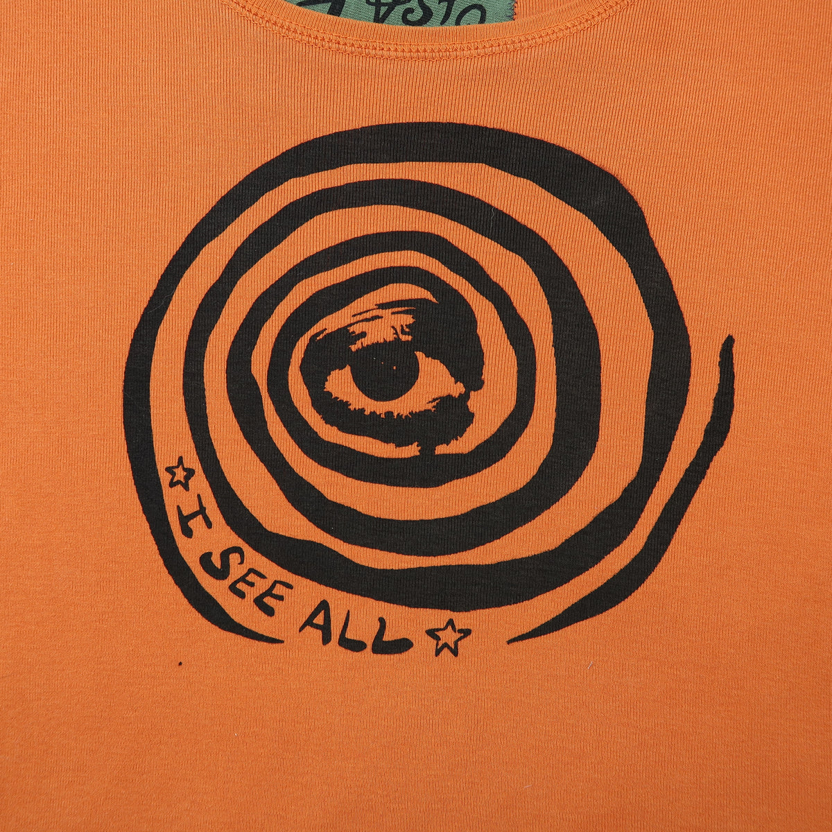 "I See All" (Eye Spiral) Long Sleeve Top - Medium