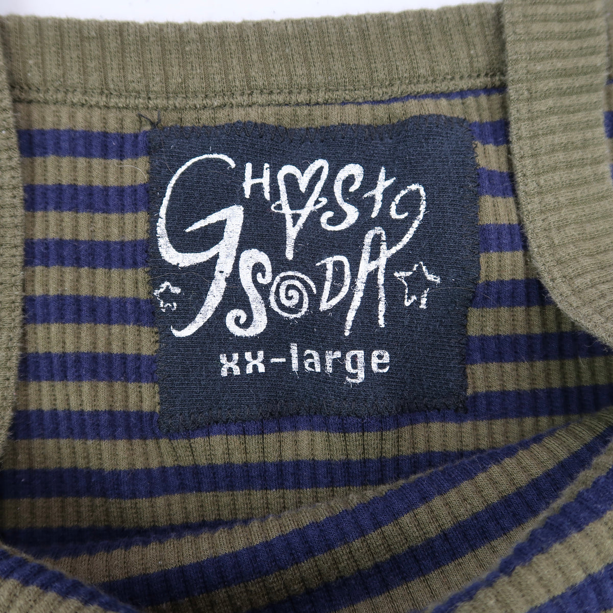 "Grim Skull" Striped Tank Top - 2XL
