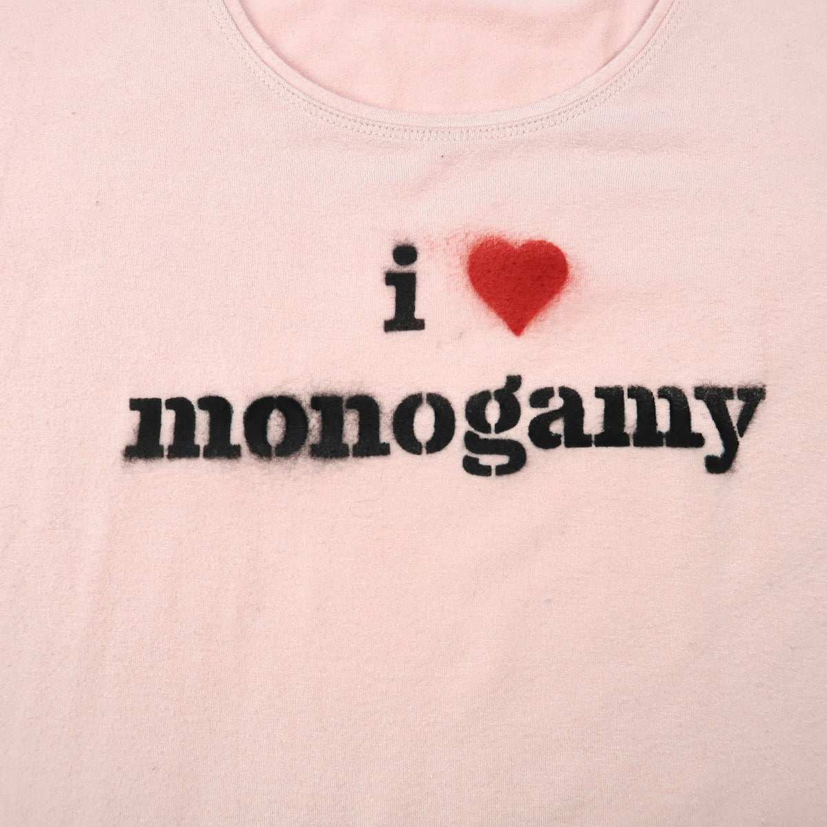"I Love Monogamy" Pink Tank Top - 2XL