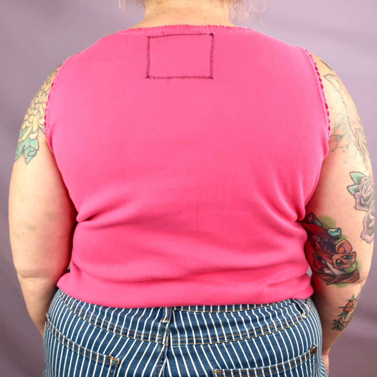 "I See All" (Eye Spiral) Hot Pink Tank Top - XL