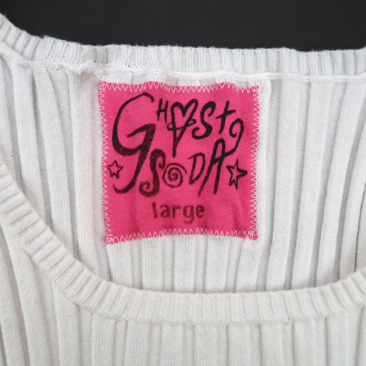 MISPRINT "Patches the Dog" Ribbed Tank Top - Large