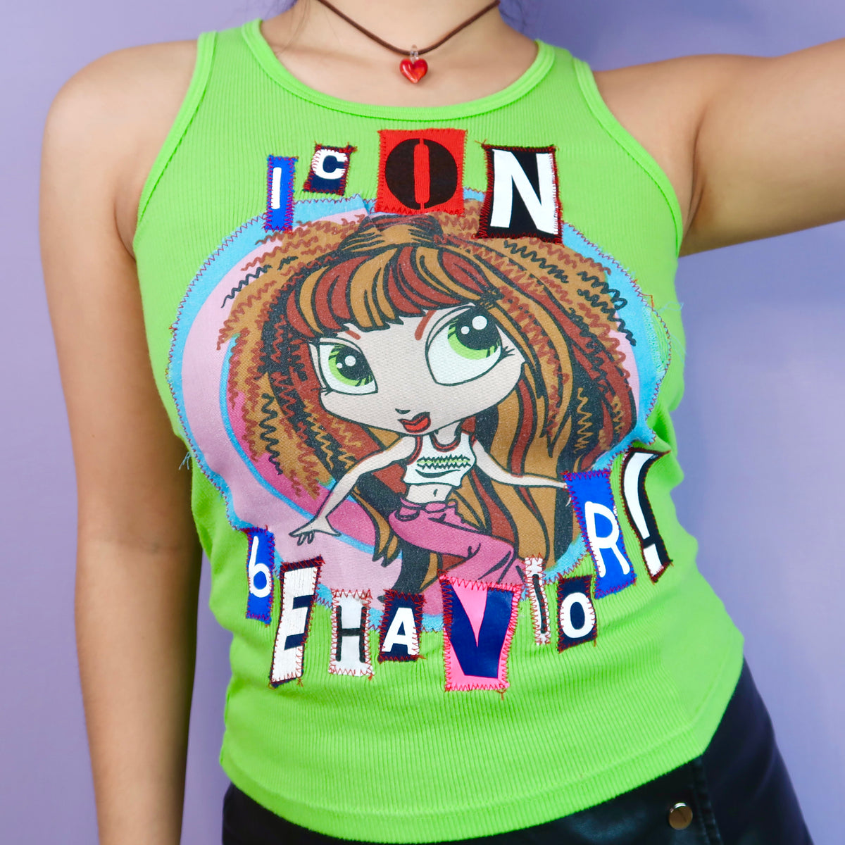 1OF1 "ICON BEHAVIOR" Ghost Soda Original Patchwork Top - Small