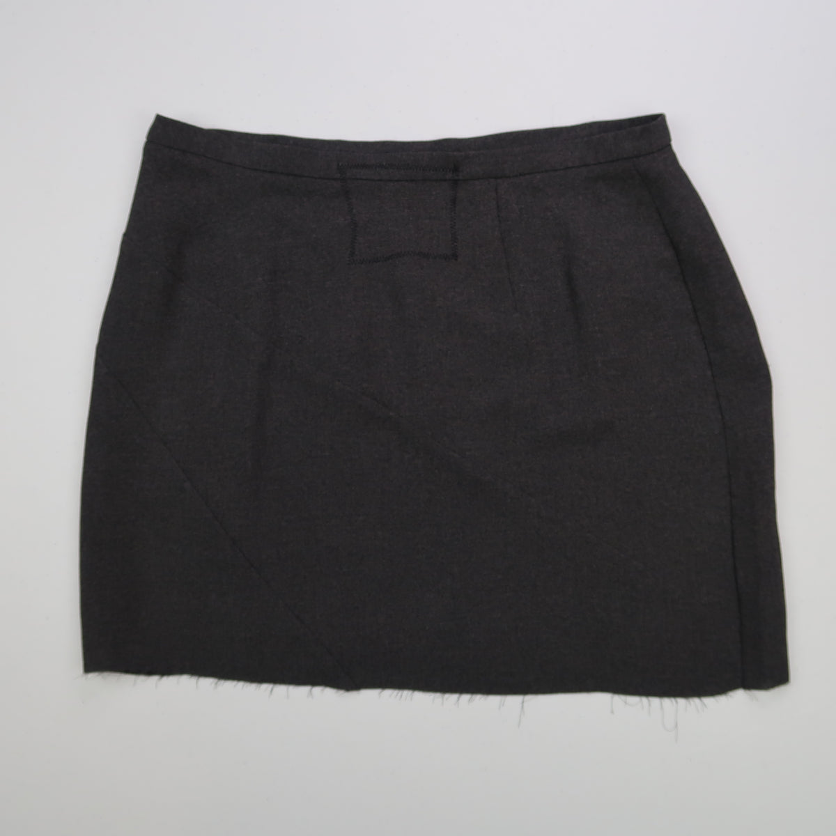 "Grim Skull" Gray Skirt - Medium
