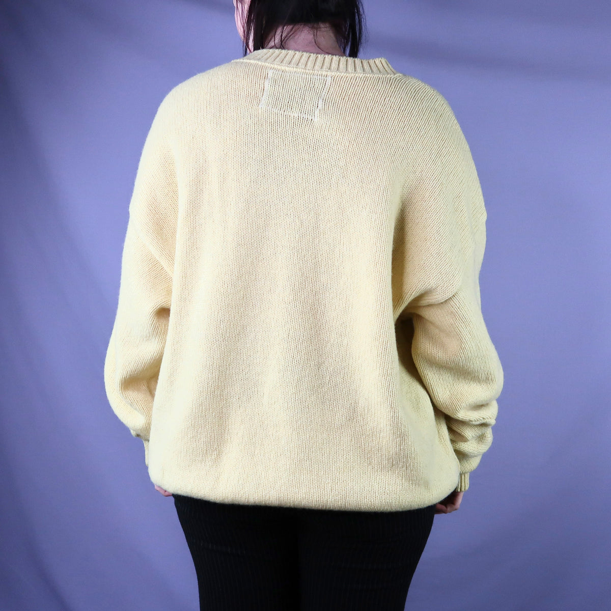 "I Love Spiders" Yellow Sweater - Large