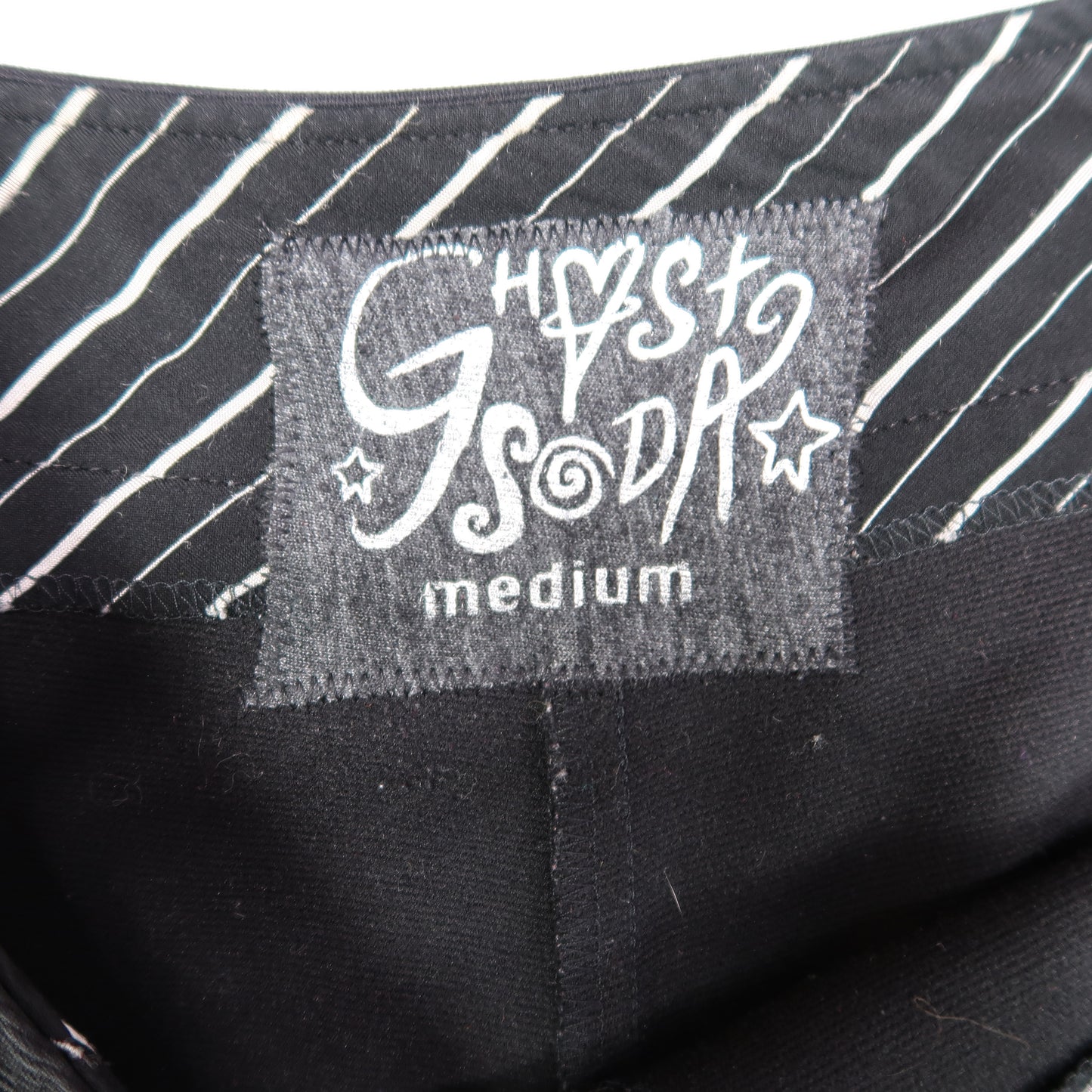 "Grim Skull" Black Flare Pants - Medium