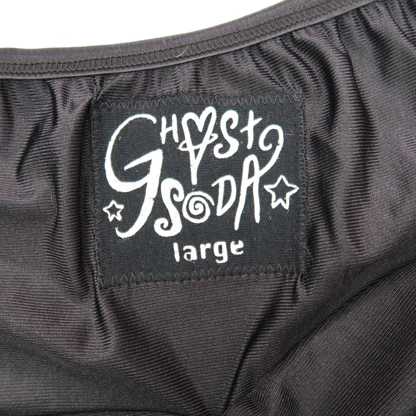 "Grim Skull" Black Slip Skirt - Large