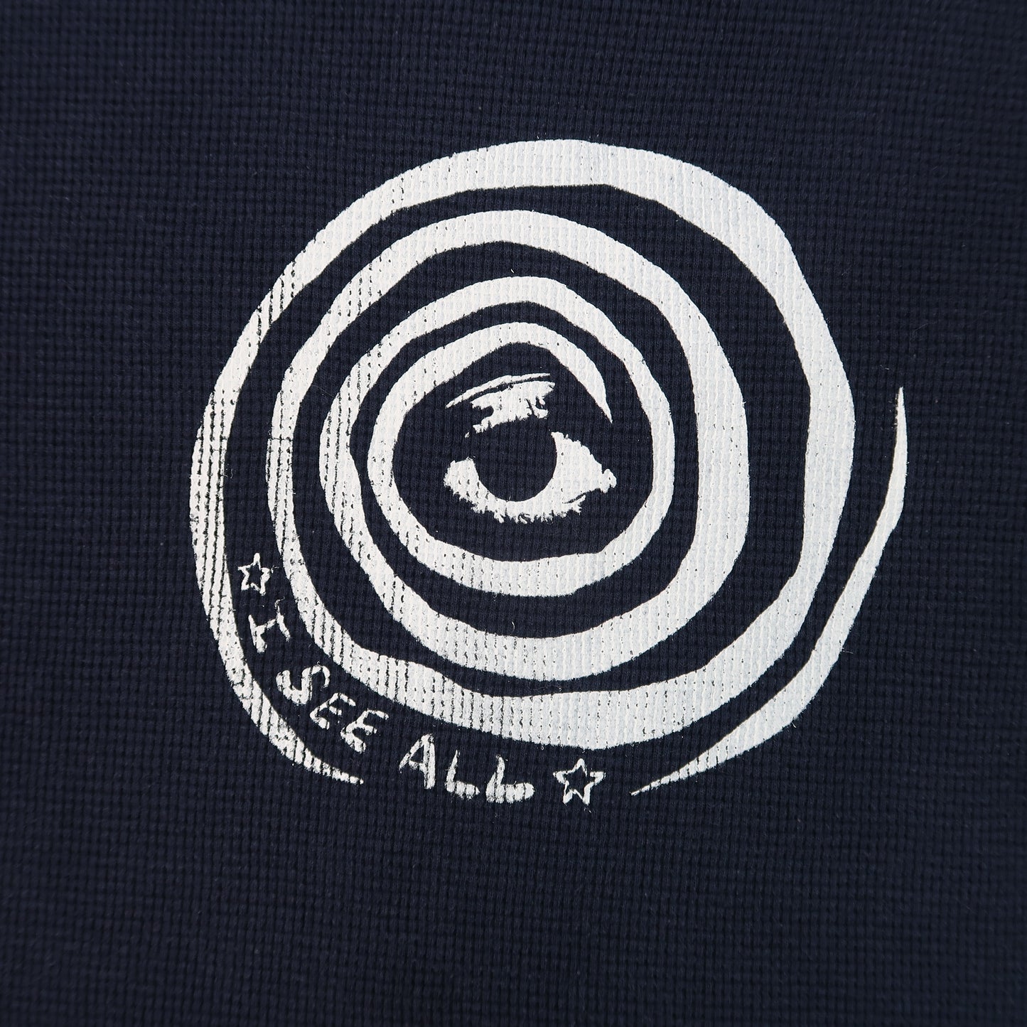 "I See All" (Eye Spiral) Navy Blue Thermal - XL
