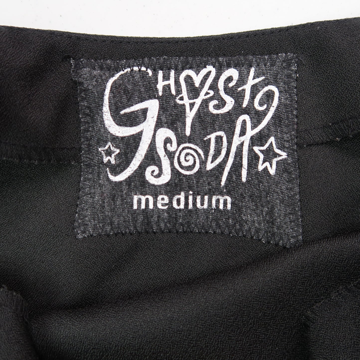 "Patches the Dog" Black Mini Skirt - Medium
