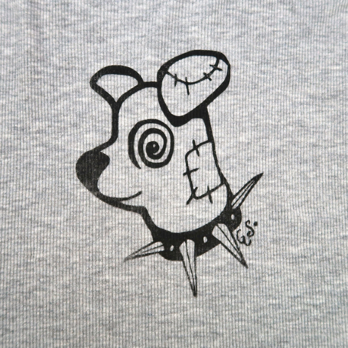 "Patches the Dog" Gray Tank Top - Medium