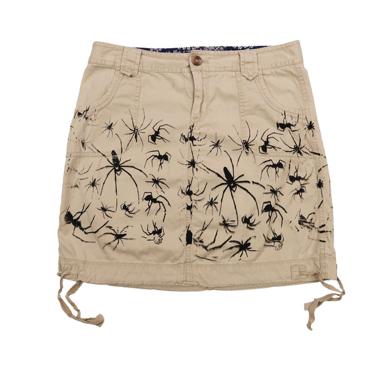 "I Love Spiders" Infestation Cargo Skirt - Medium