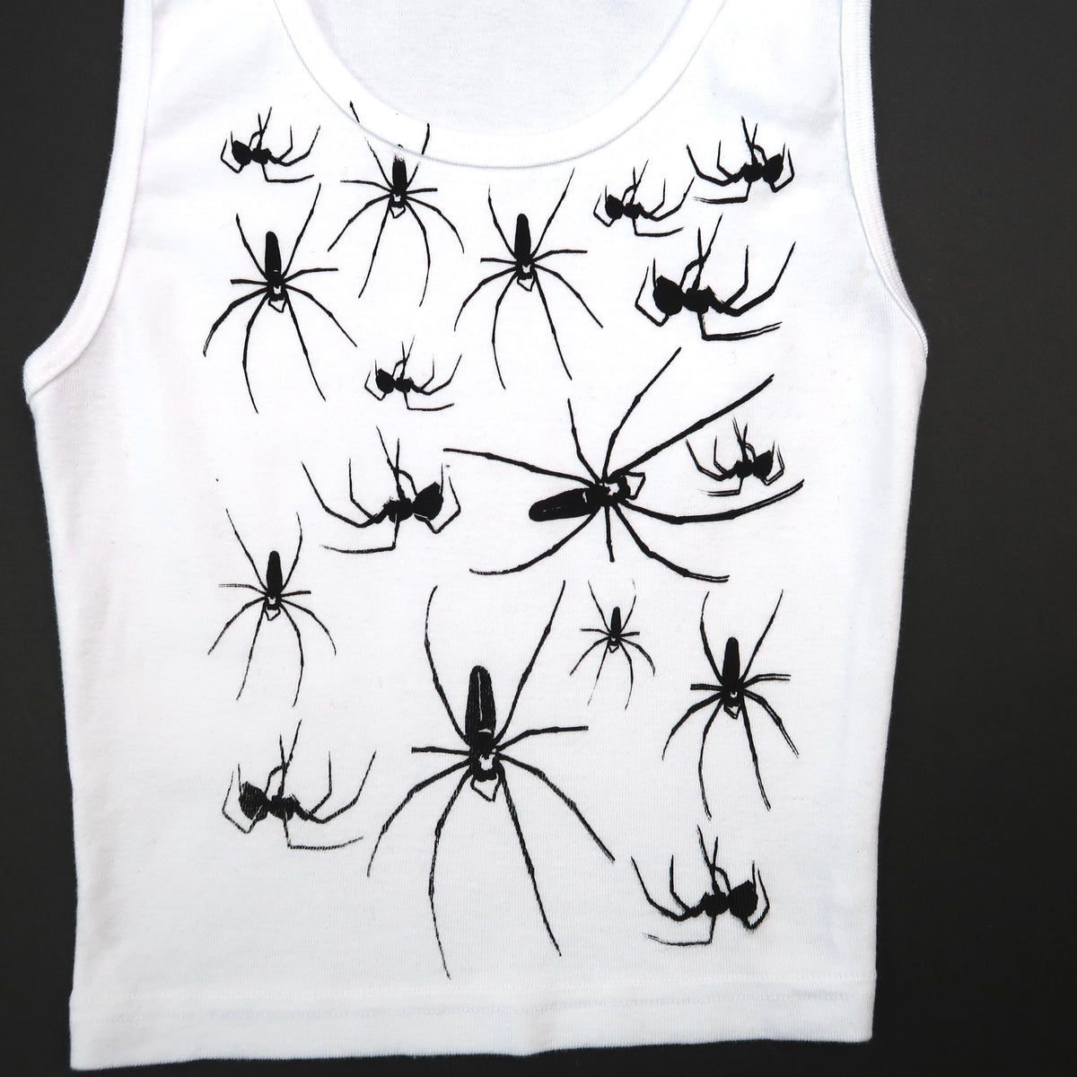 SAMPLE "I Love Spiders" White Tank - Small
