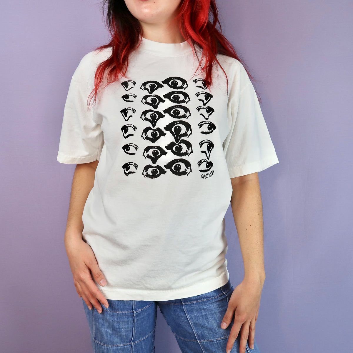 MISPRINT "Melted Visions" White T-shirt - 3XL