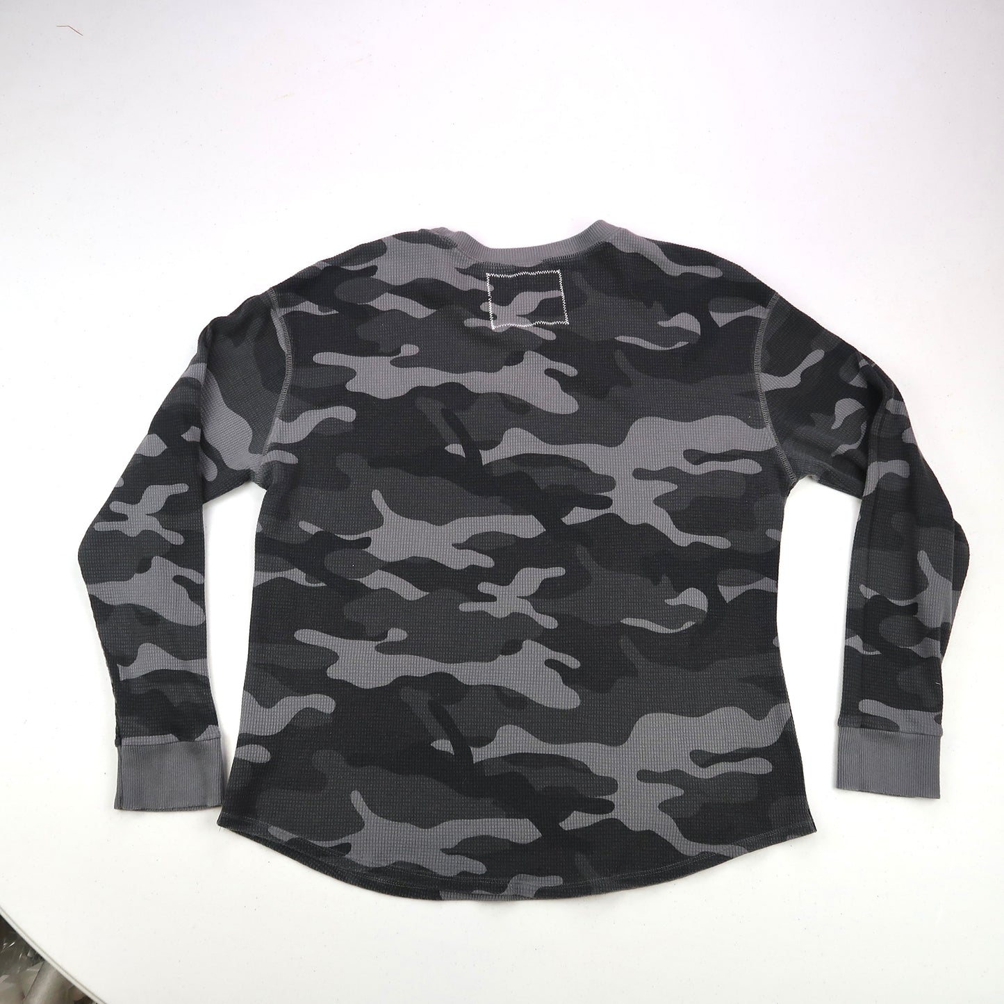 "Grim Skull" Gray Camo Thermal Top - Large