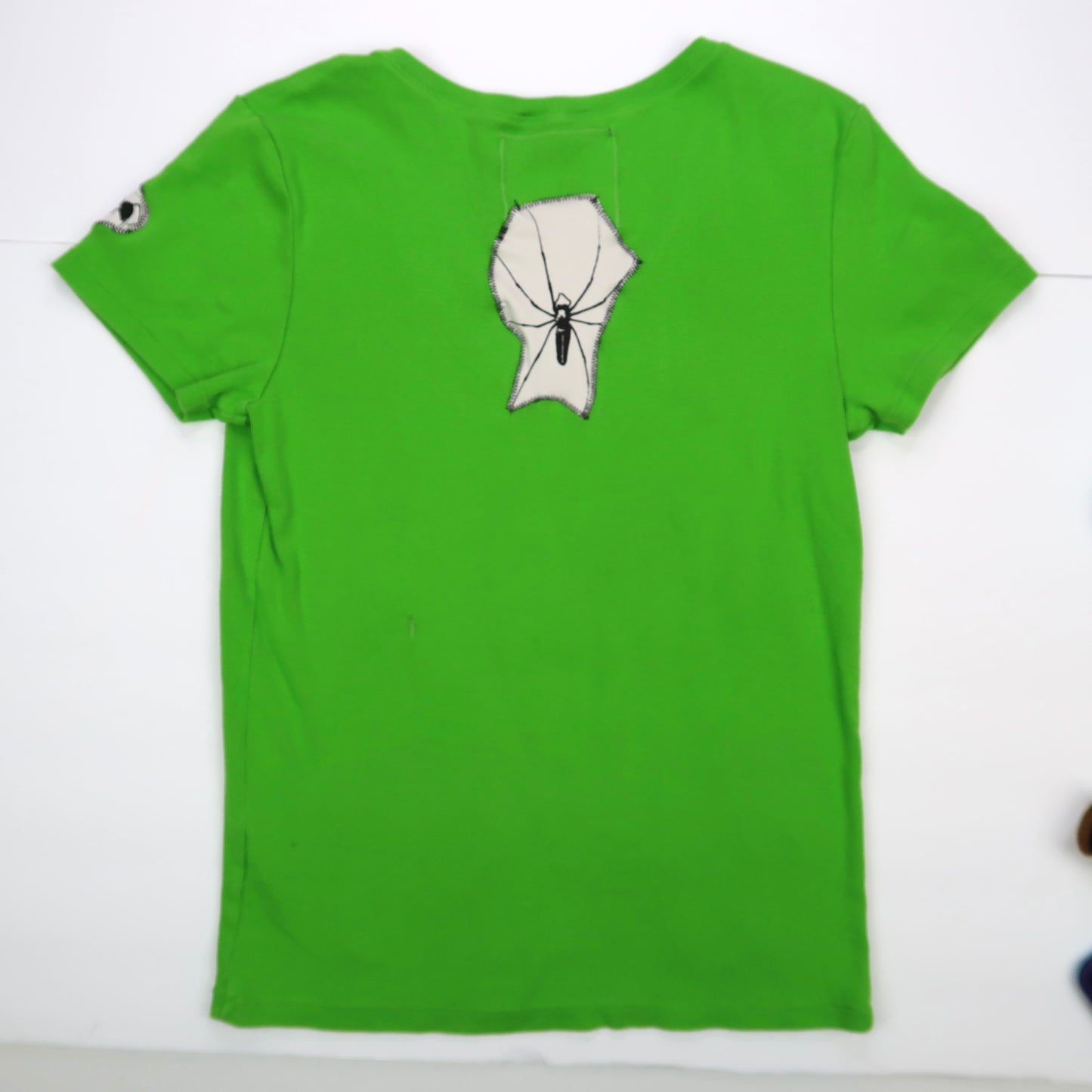1OF1 "I LOVE SPIDERS" Ghost Soda Patchwork Top - Large