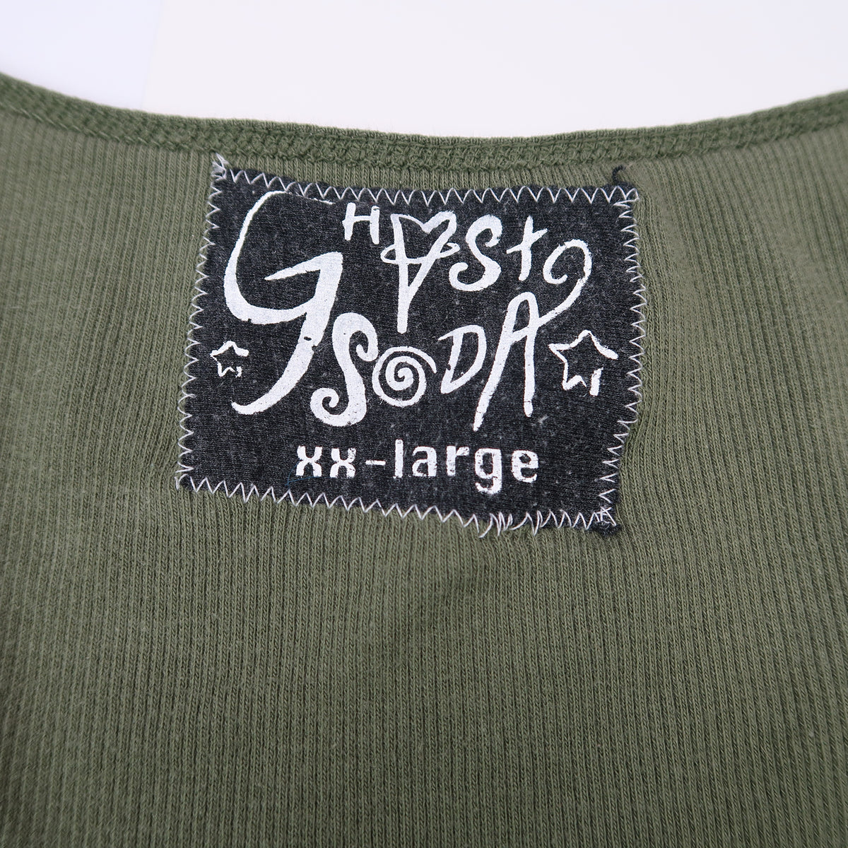 "I See All" (Eye Spiral) Army Green Ribbed Tank Top - 2XL