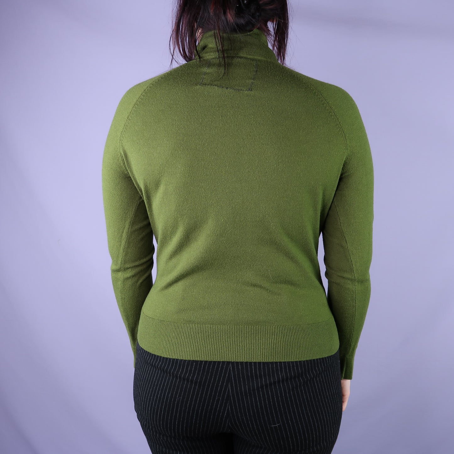 "Patches the Dog" Green Turtleneck - Small