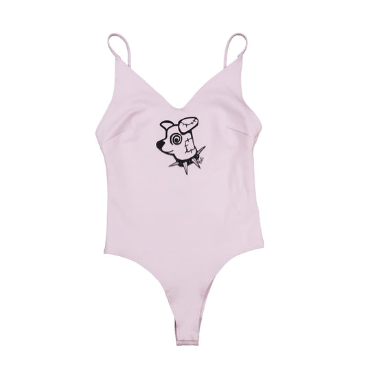 "Patches the Dog" Lavender Bodysuit - Small