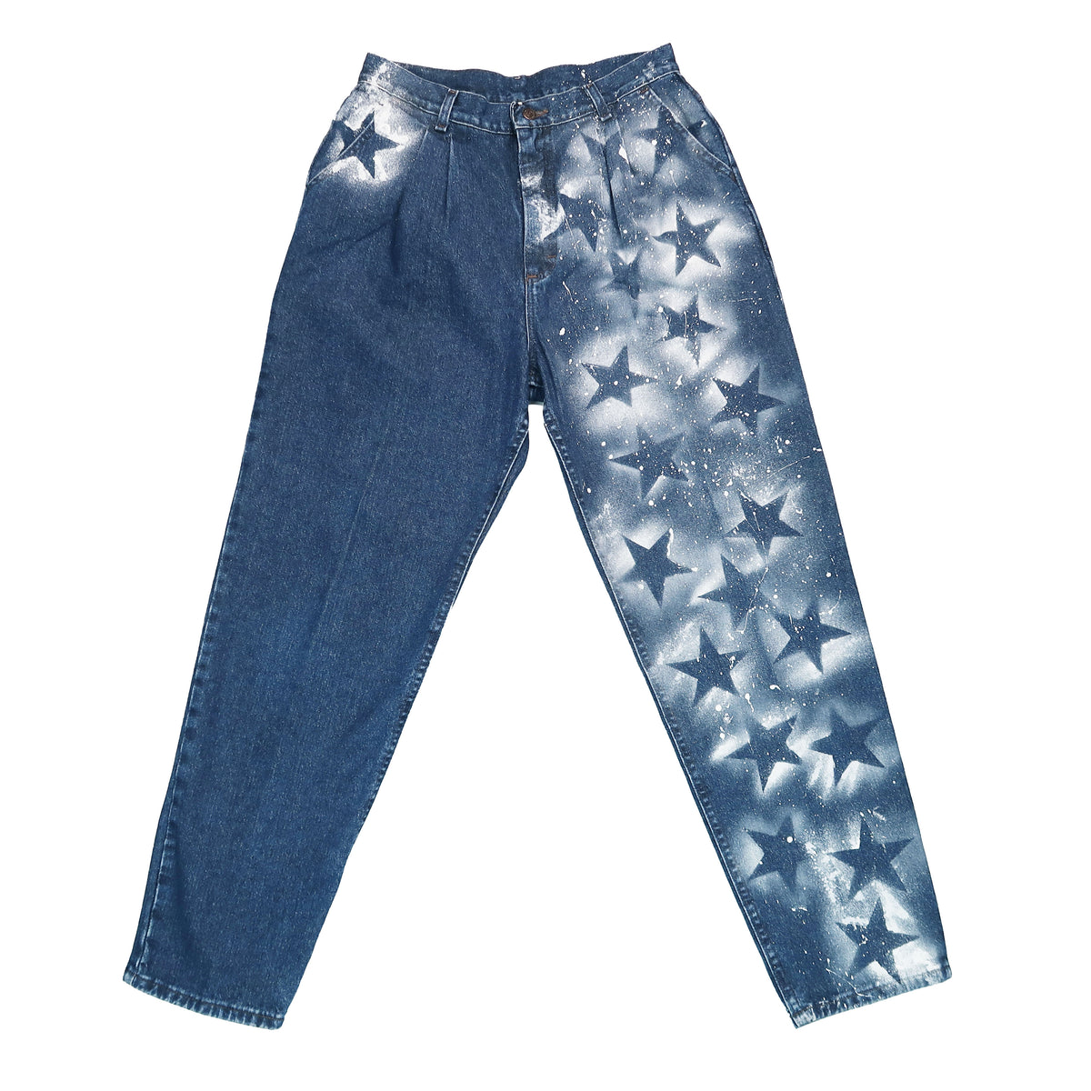 "Superstar" Spray-Painted Denim - Large