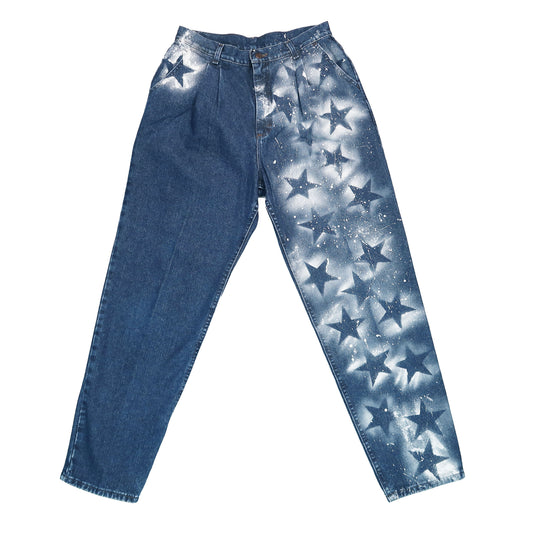 "Superstar" Spray-Painted Denim - Large