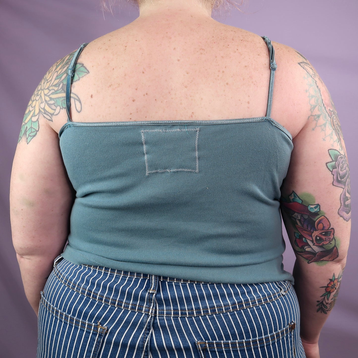 "I See All" (Eye Spiral) Teal Tank Top - XL