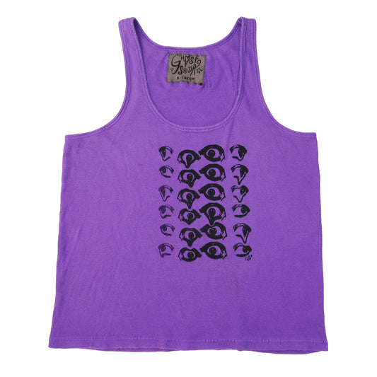 "Melted Visions" Purple Tank Top - XL