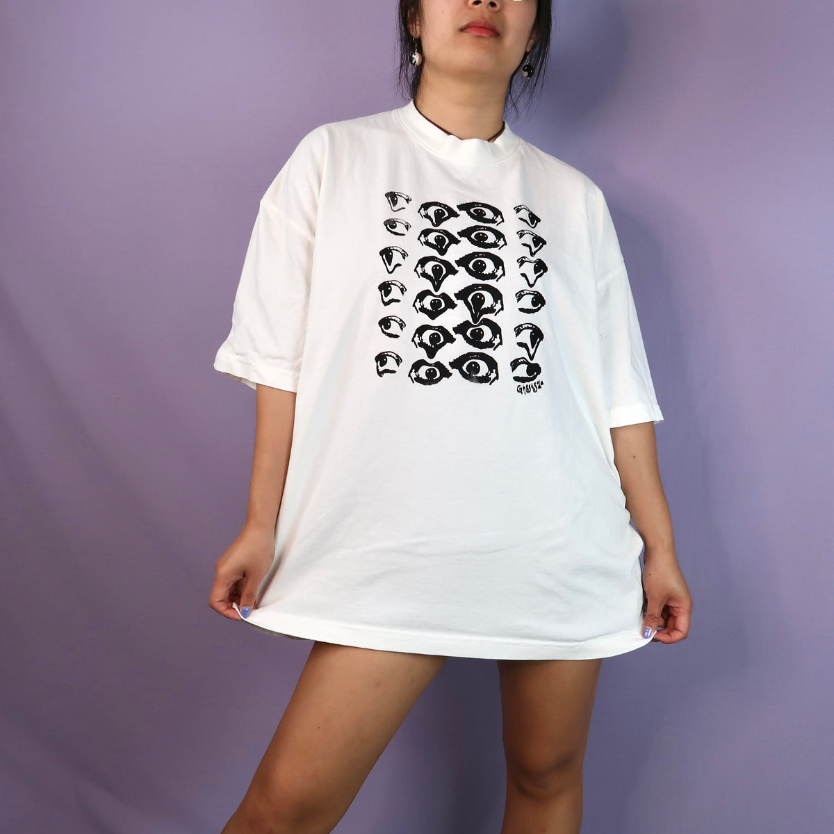 MISPRINT "Melted Visions" White T-shirt - 3XL