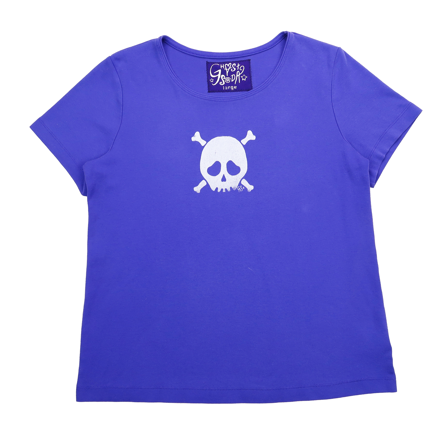 "Grim Skull" Purple Shirt - Large