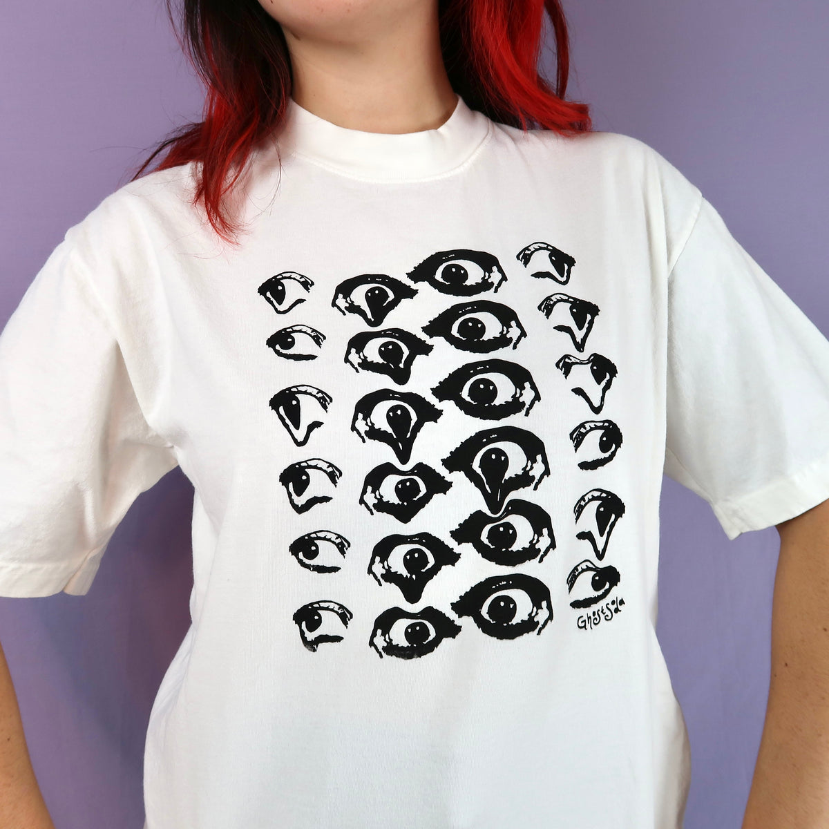 MISPRINT "Melted Visions" White T-shirt - 3XL