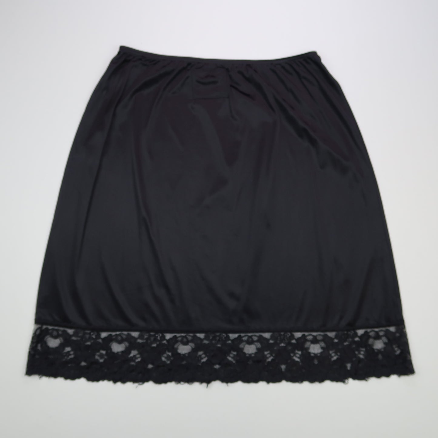 "Grim Skull" Black Slip Skirt - Large
