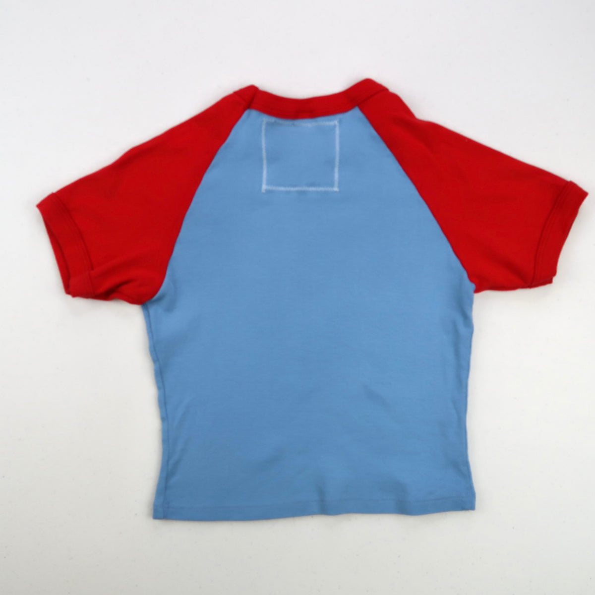 "Grim Skull" Raglan Baby Tee - Small