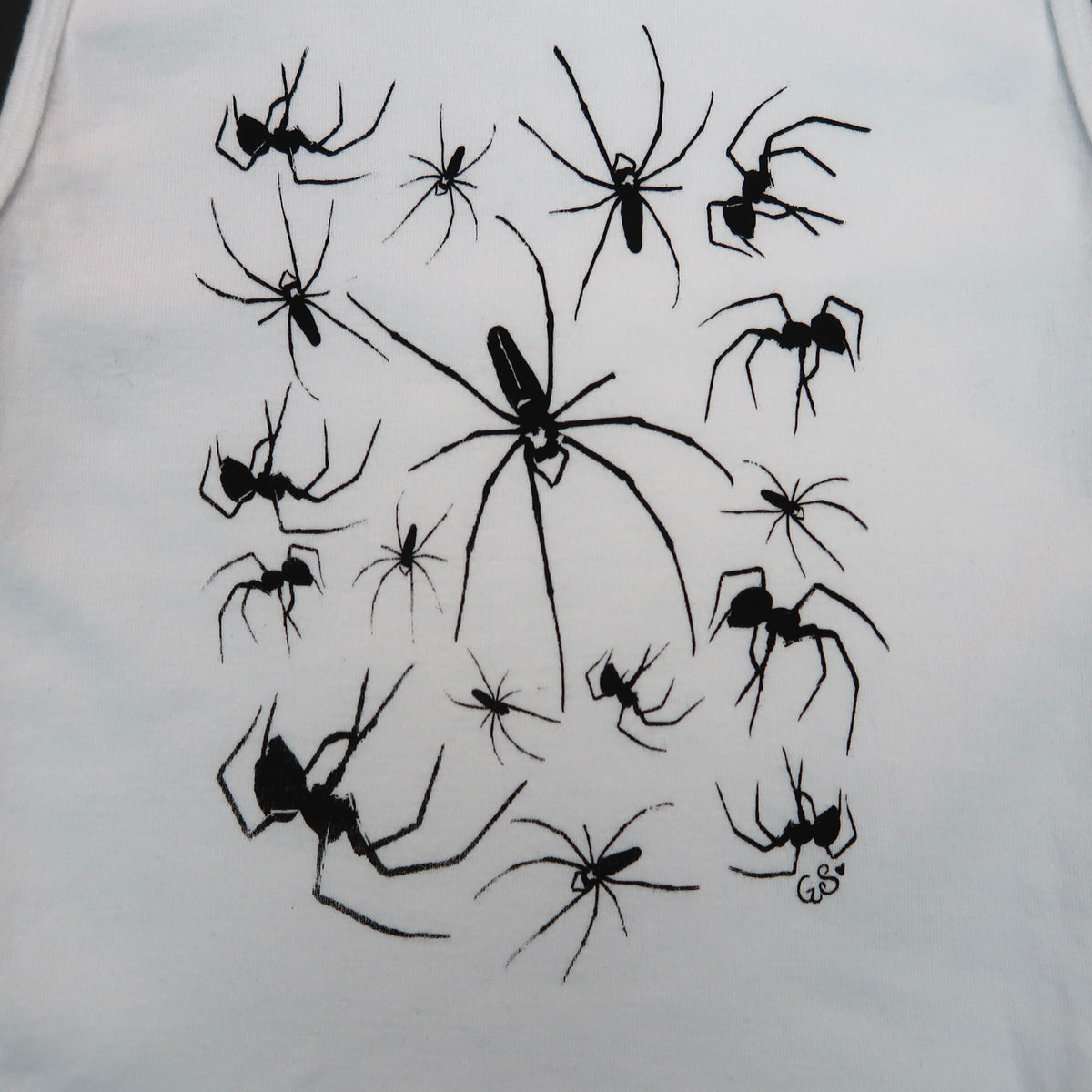 "I Love Spiders" White Tank - Small