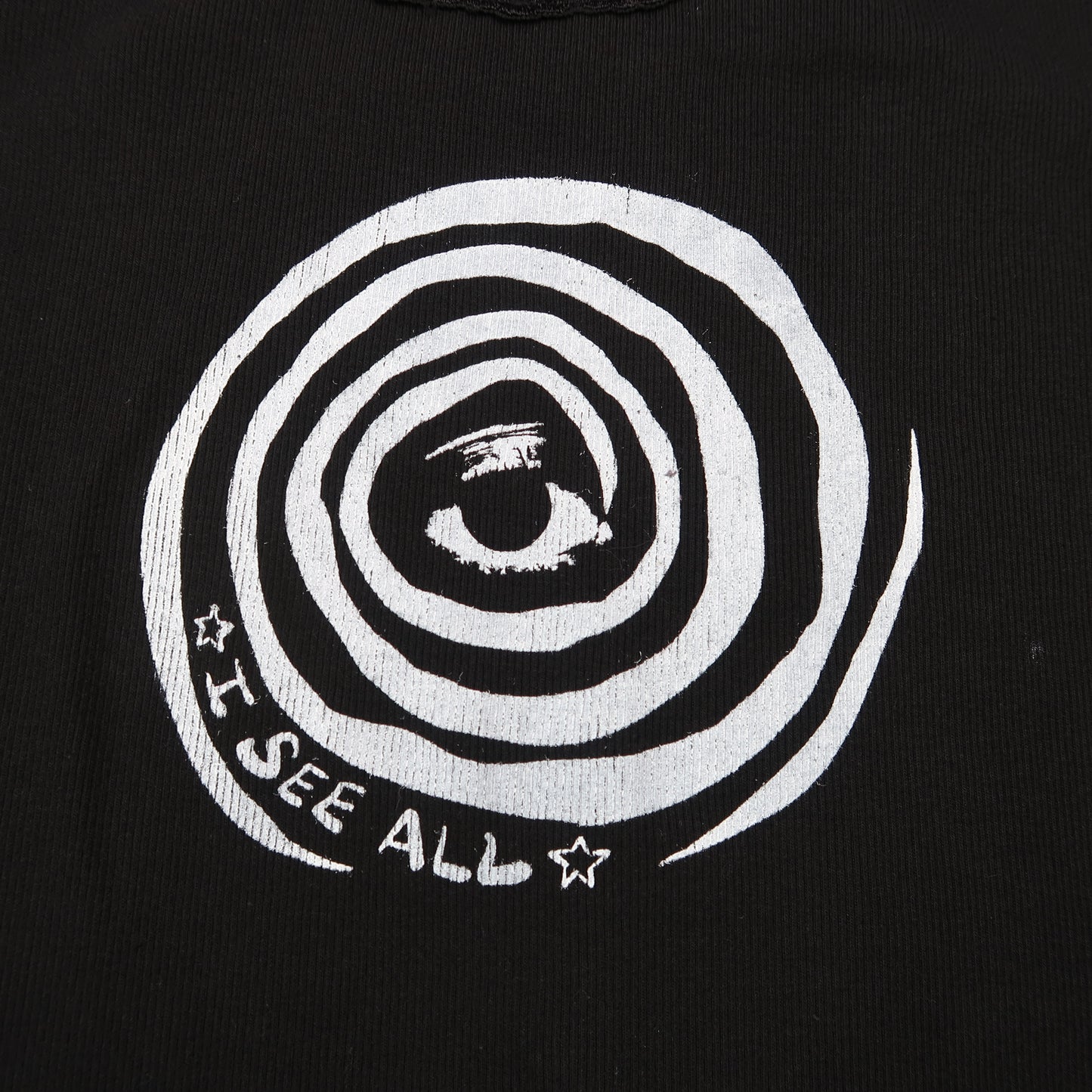 "I See All" (Eye Spiral) Black Lace Tank Top - 2XL