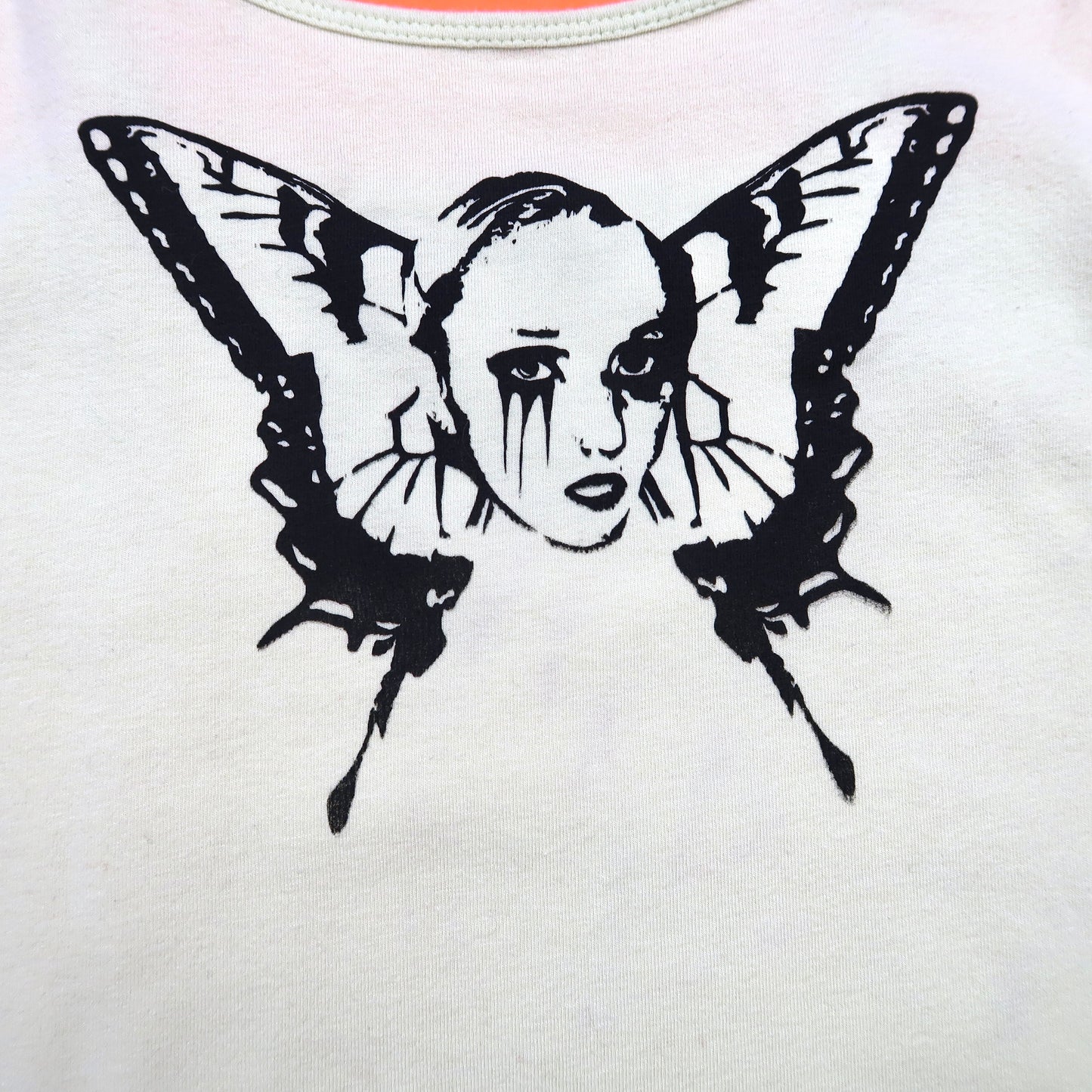 "Weeping Butterfly" Light Green Tank Top - Small