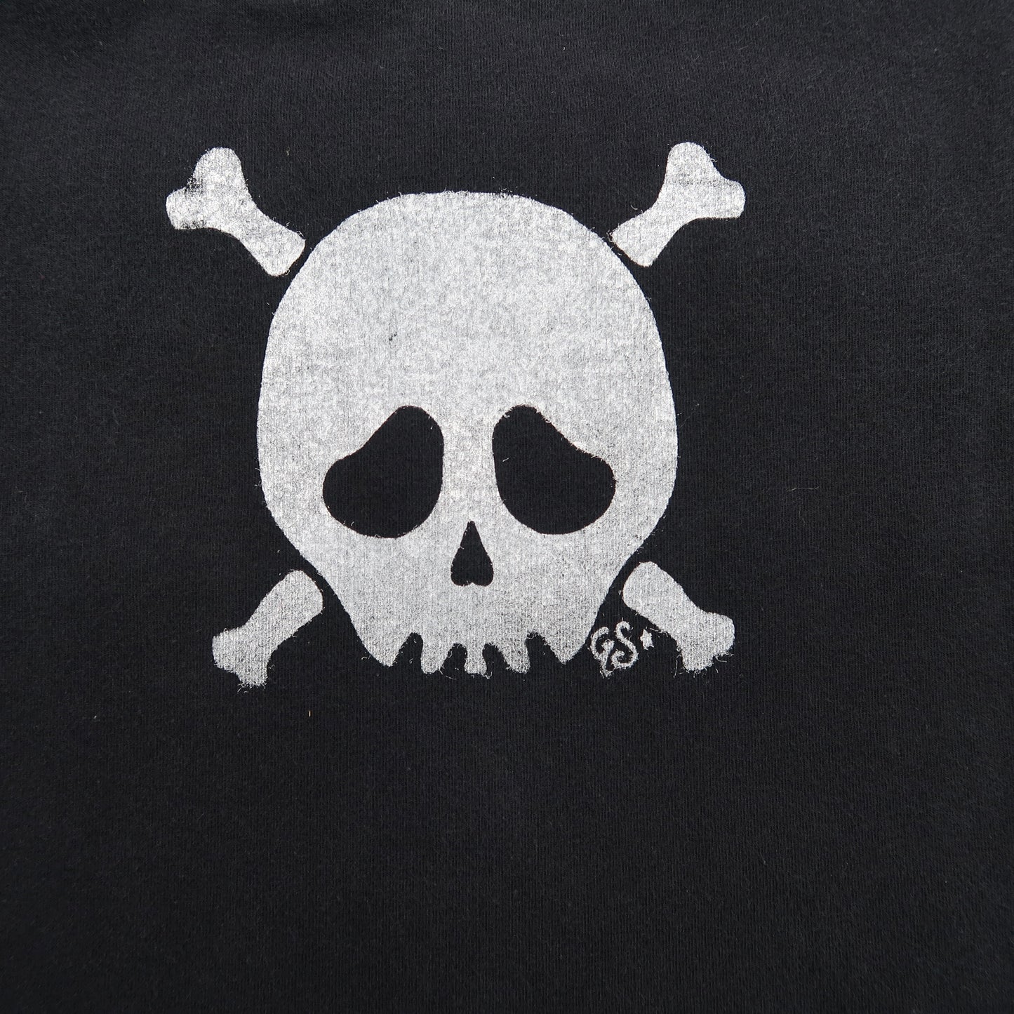 "Grim Skull" Black Tank Top with Skull Straps - Medium