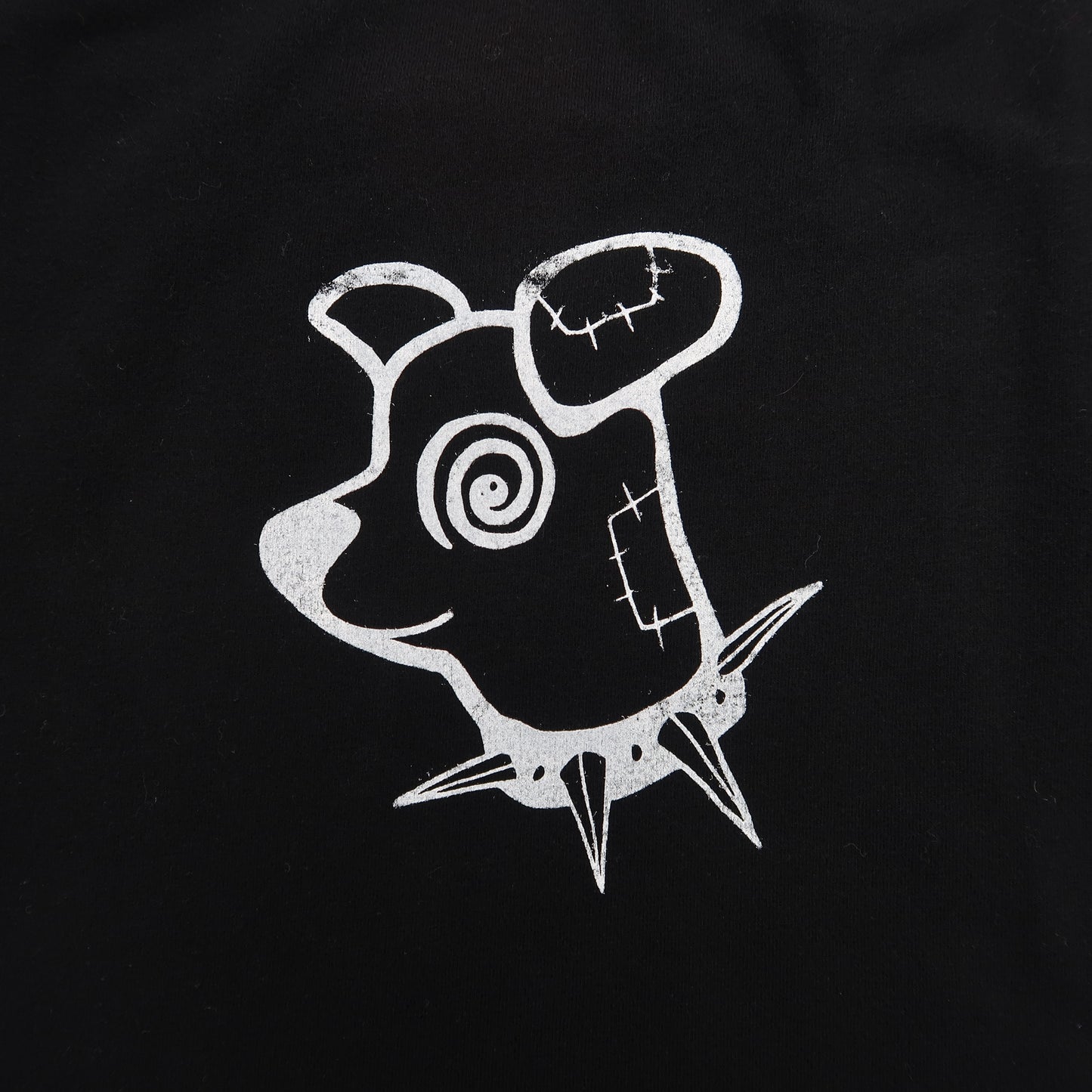 "Patches the Dog" Black Tank Top - Medium