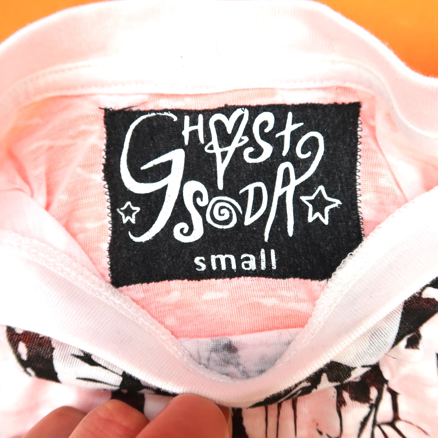 "Weeping Butterfly" White Semi-Transparent Top - Small