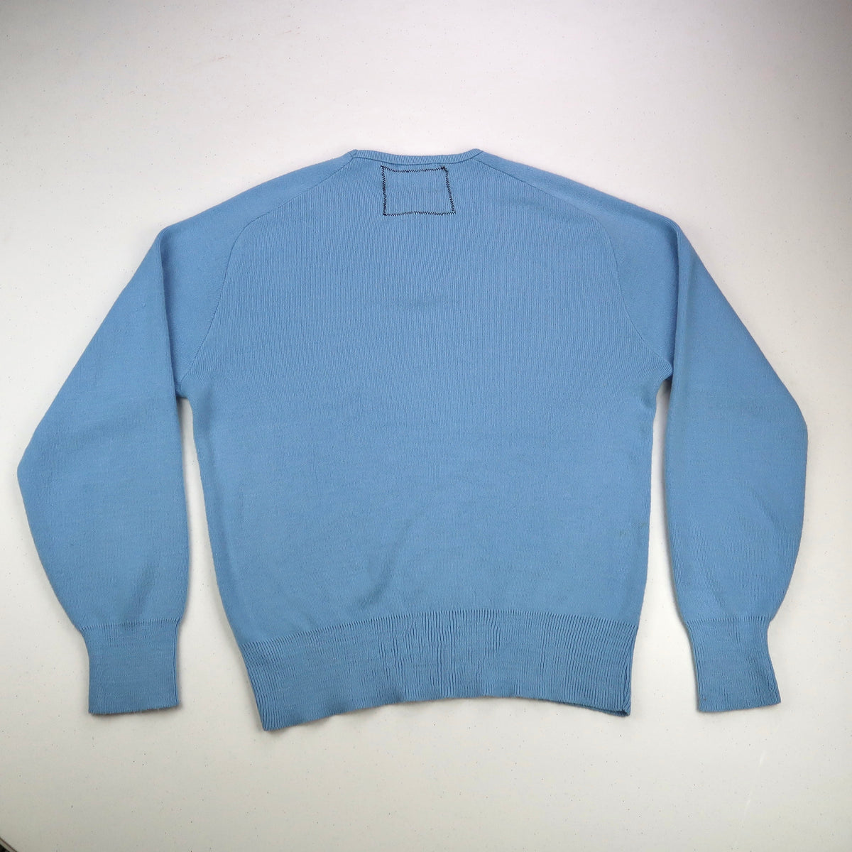 "Patches the Dog" Soft Blue Sweater - Medium