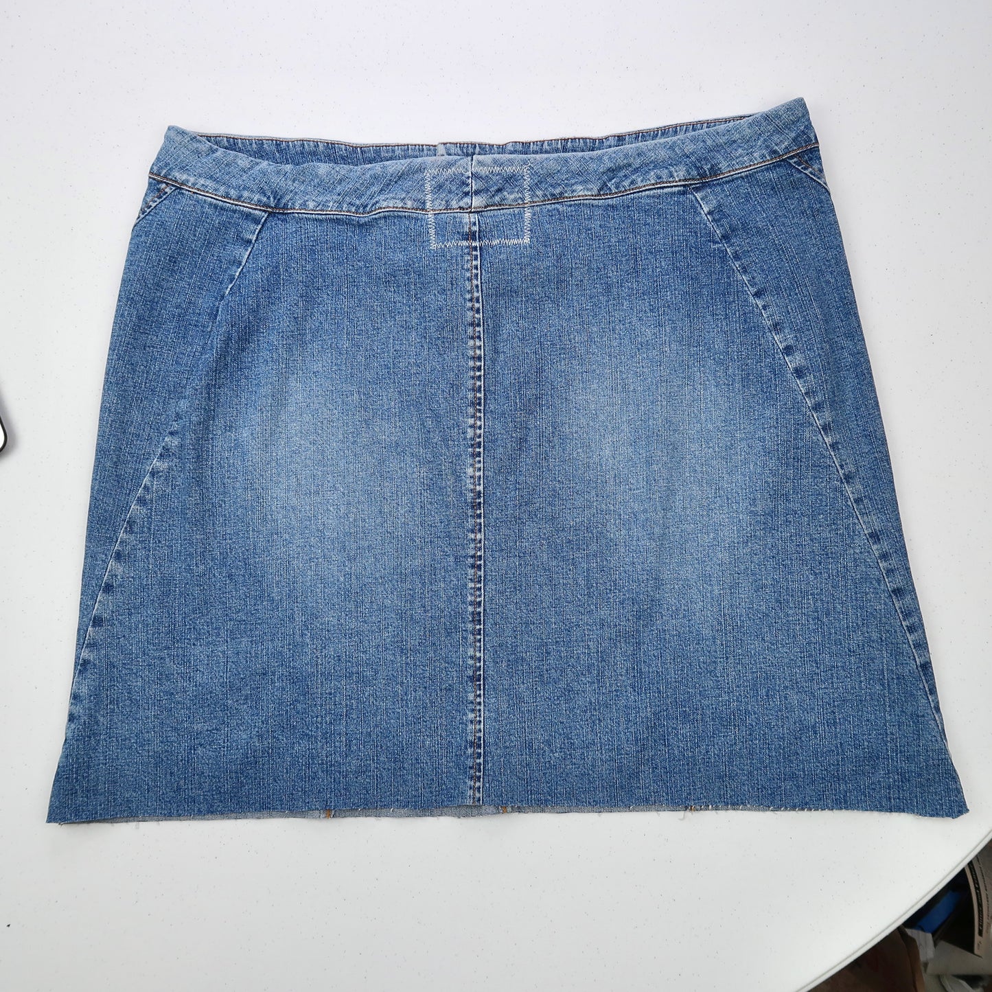 "Grim Skull" Denim Skirt - XL