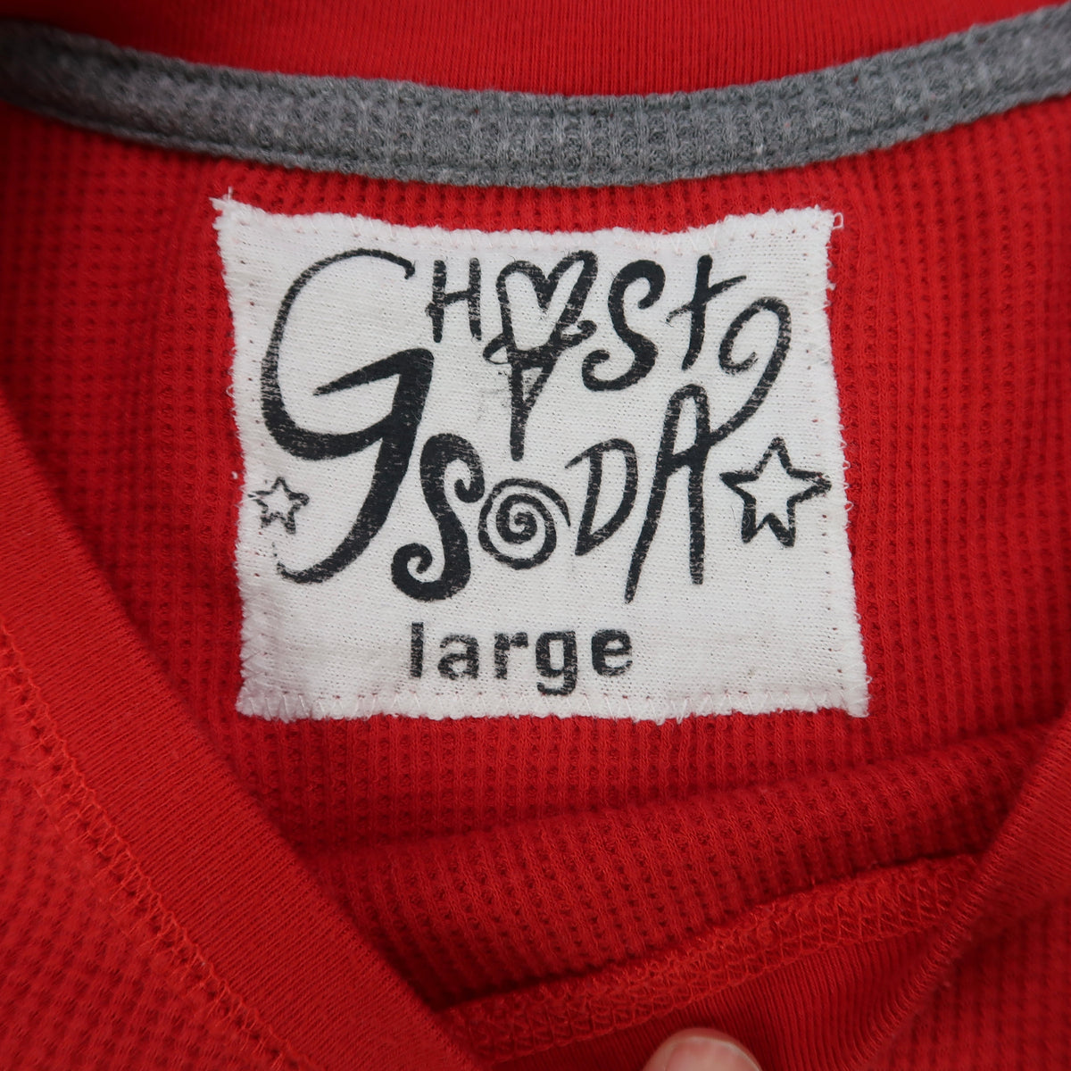 "Grim Skull" Red Thermal Top - Large