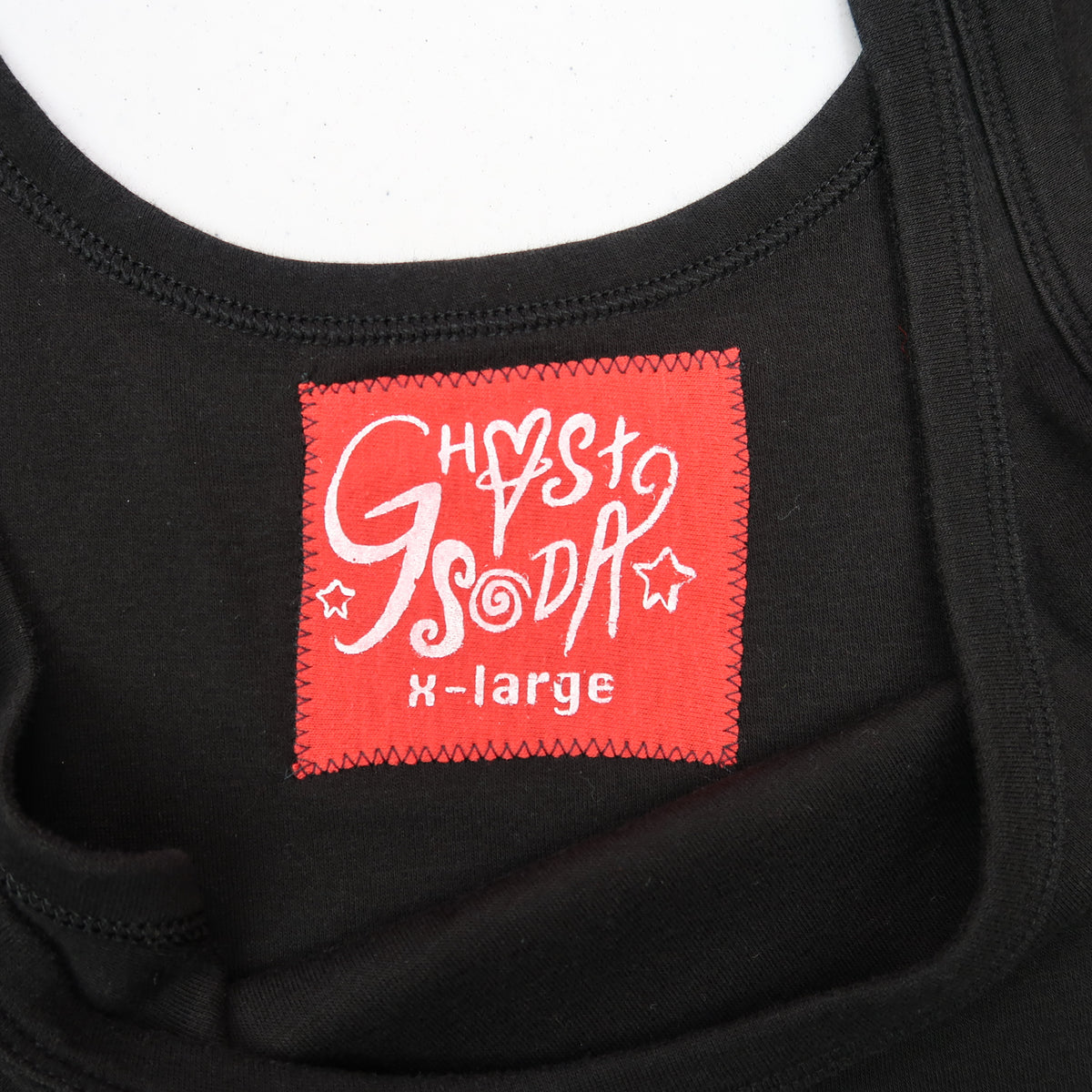 "Patches the Dog" Black Tank Top - XL